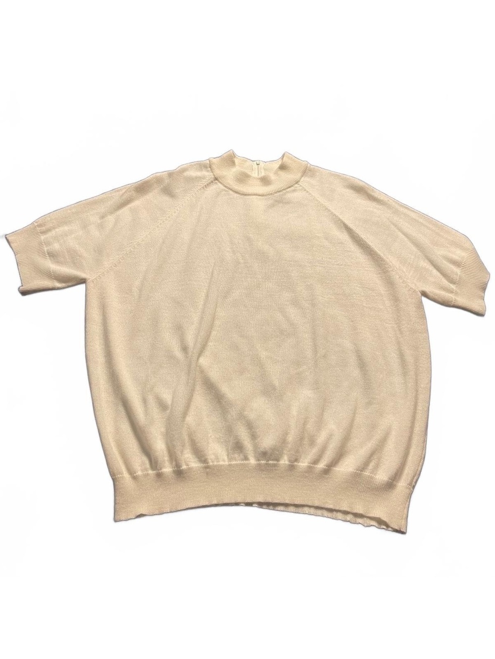 90’s vintage Anthony Richards Cream Short Sleeve Pullover Sweater